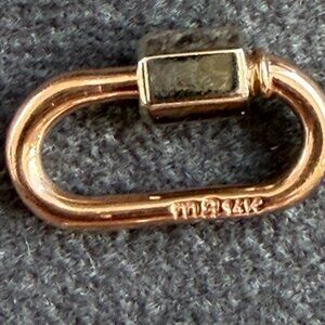 Marla Aaron Rose Gold BabyLock with white gold closure 14K